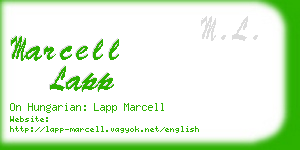 marcell lapp business card